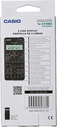 Casio Fx-570Ms 2Nd Edition Scientific Calculator With 2-Line Display, Fx 570 Ms