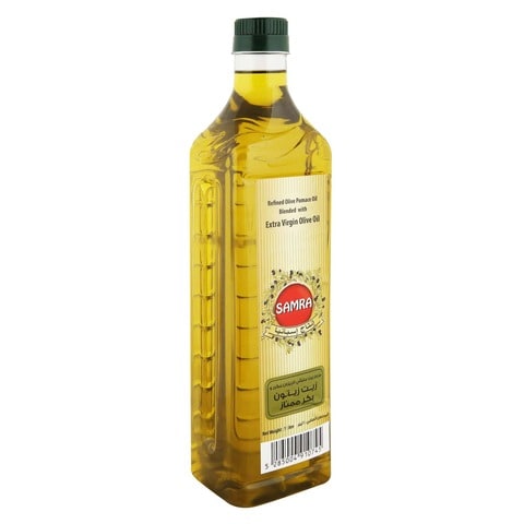 Samra Refined Olive Pomace Oil Blended With Extra Virgin Olive Oil 1L