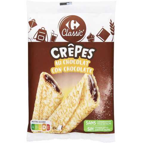 Carrefour Crepes Chocolate Roll 240g 1 Pack count of 8