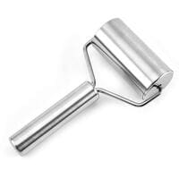 Sleek Stainless Steel Rolling Pin Pastry Pizza Baker Roller Metal Kitchen Utensils Ideal for Baking Dough, Pizza, Pie, Pastries, Pasta and Cookies