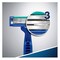 GILLETTE RAZOR BLUE III PLUS 4+1