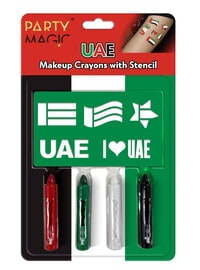 UAE Face Makeup Crayons with Stencil