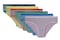 6 -Pieces Elastic Briefs Bikini Bottom underwear Cotton Women Multicolor Planned L