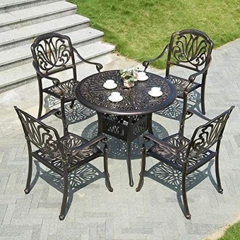 Aluminium patio store set