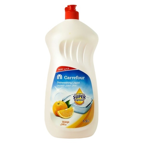 اشتري كارفور سائل غسيل الصحون برتقال 1.5 لتر في السعودية