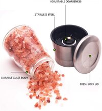 Aiwanto Salt and Pepper Grinder Salt and Pepper Shakers with Stand Stainless Steel Kitchen Storage Salt shaker