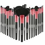 اشتري Rozia Essential Cosmetics 24 Pieces Professional Makeup Brushes Set with Case, Face Eye Shadow Eyeliner Foundation Blush Lip Powder Liquid Cream Blending Brush في الامارات