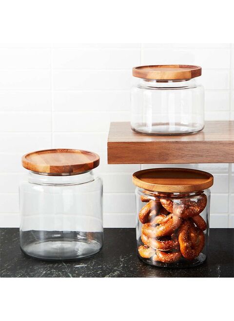 Buy Anchor Hocking 96oz Montana Jar With Acacia Lid Online Shop Home And Garden On Carrefour Uae