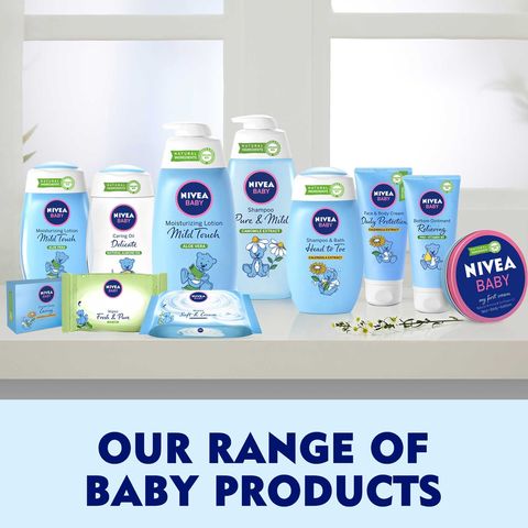 NIVEA Baby Bath Shampoo Pure and Mild Camomile Extract 200ml