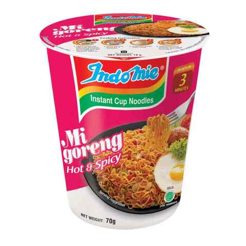 Indomie Hot And Spicy Instant Cup Noodles 70g