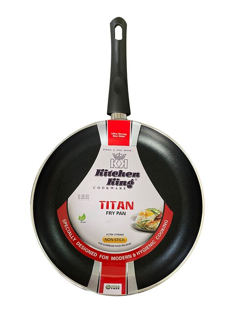 Heavy Material Easy To Clean Dishware Safe Kitchen King Non Stick Titan Frying Pan Size 22 Cm Original Made In Pakistan