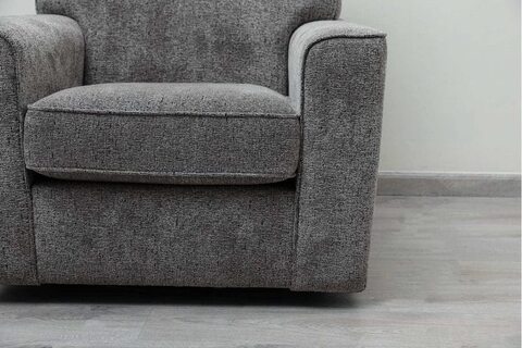 PAN Home Home Furnishings Norton Single Seater Sofa 97X94X94 Grey