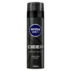 Buy NIVEA MEN Deep Smooth Shave Shaving Foam With Anti-Bacterial Black Carbon 200ml in UAE