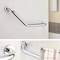 Stainless Steel Shower Angled Grab Bar (1 Inch Thick),Shower Sturdy Safety Handle, Bathroom Balance Bar, Safety Hand Rail Support,Handicap, Elderly, Injury, Senior Assist Bath Handle, by WESDA