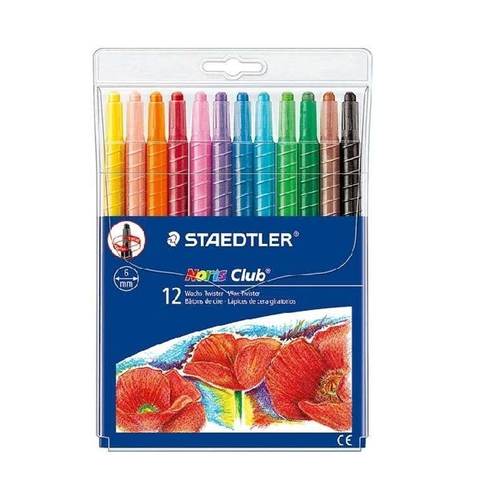 Staedtler Noris Club Wax Twist Crayons 12 Color