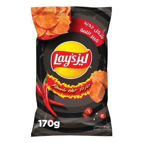 Lays potato chips flamin hot 170 g