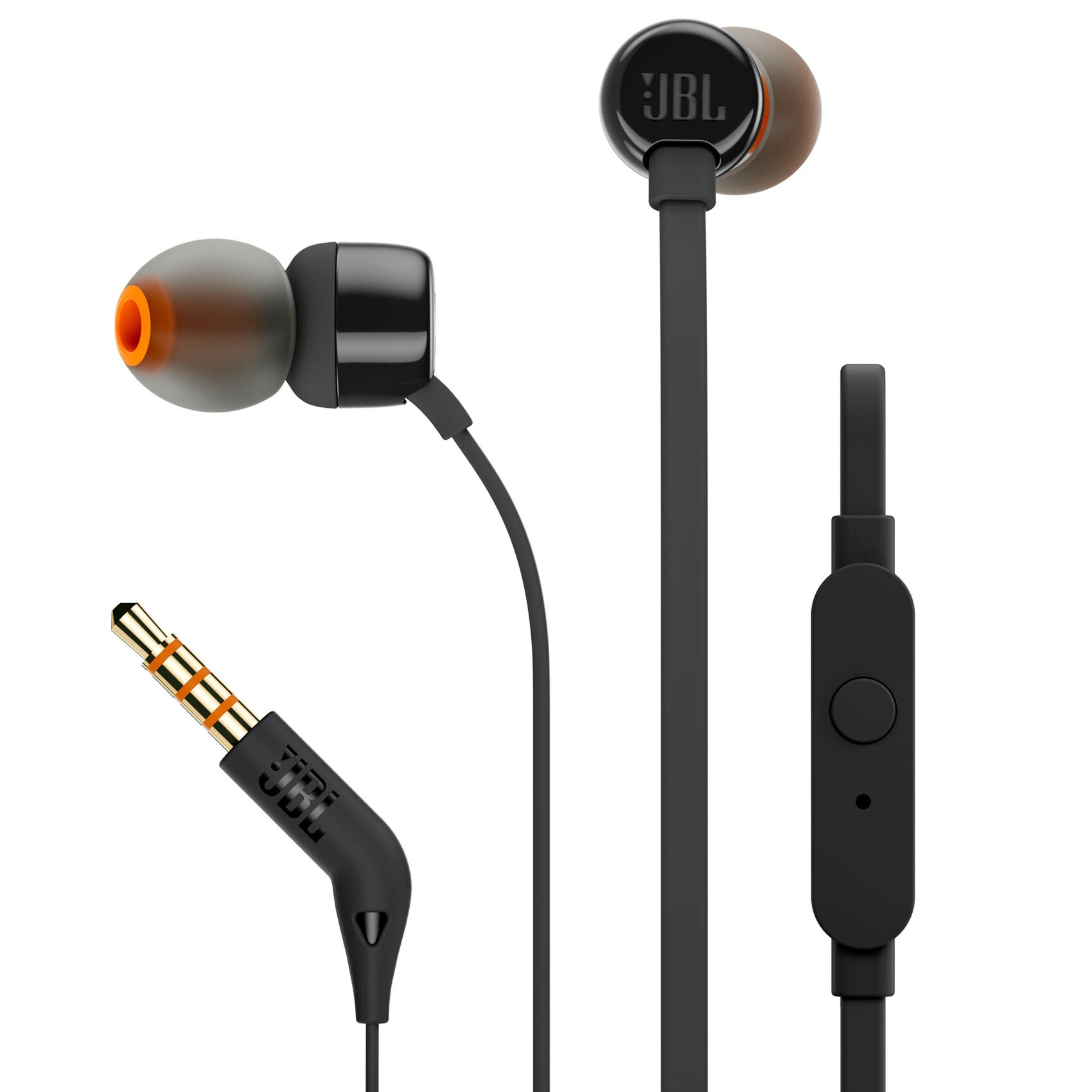 Buy JBL Earphone T110 Black Online Shop Smartphones, Tablets