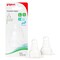 Pigeon SofTouch Peristaltic Plus Silicone Teat 17341 Large Clear Pack of 2
