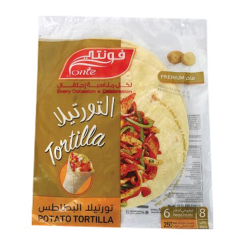 Buy Fonte Potatoe Tortilla 6 Pieces 250g in Saudi Arabia