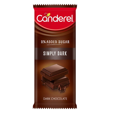 كاندريل شوكولاتة داكنة خالي من السكر 100 غرام