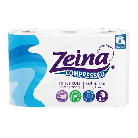 Zeina Compressed Toilet Paper - 6 Rolls