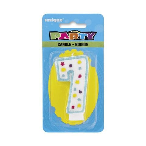 Party numeral candle 7