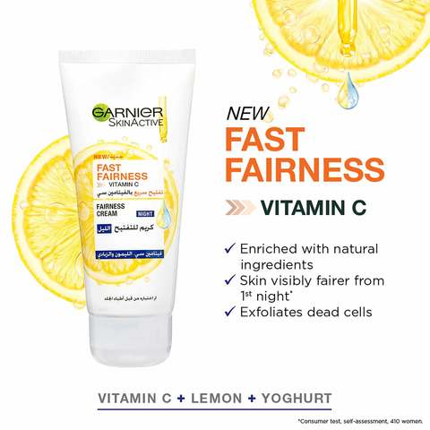 Garnier Skinactive Fast Fairness Bright Night Cream White 50ml