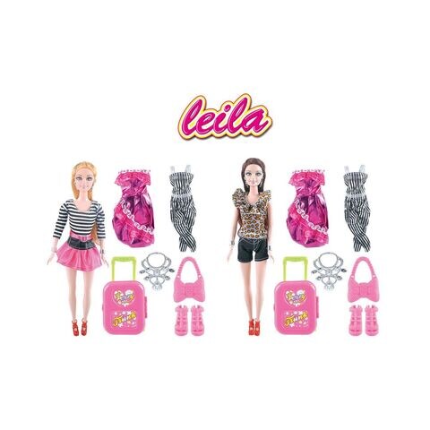 Power Joy Leila Trendy Doll Set Multicolour 30cm