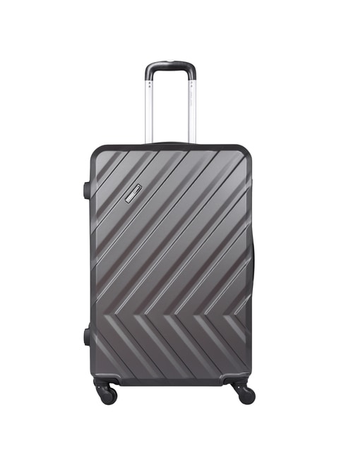ParaJohn ABS Hardside Spinner Check In Large Luggage Trolley, 28 Inch, Dark Grey