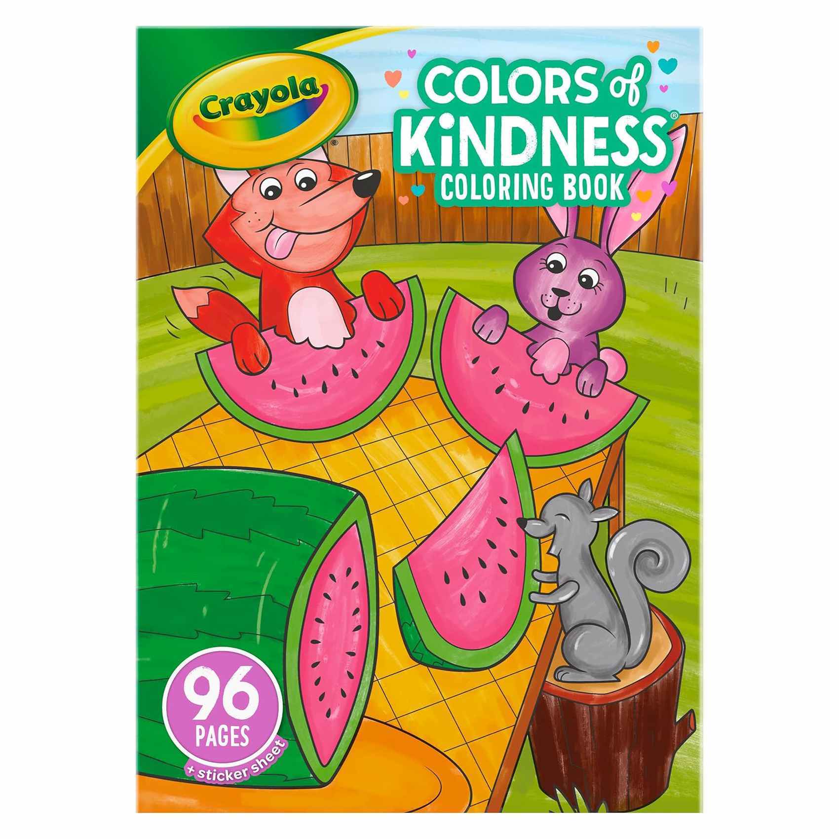 Crayola Colors Of Kindness Colouring Book And Sticker Sheet CY04-2733 96  Pages