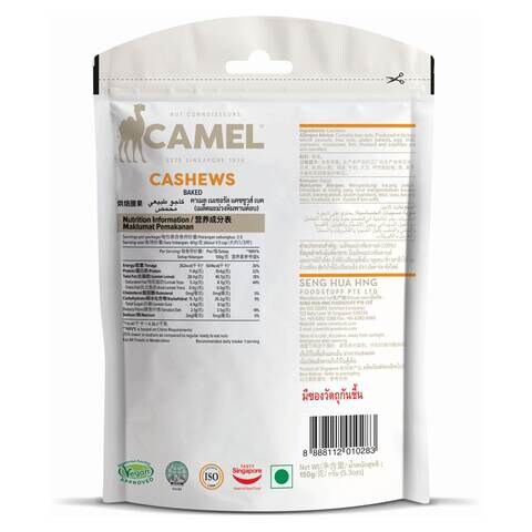 Camel Natural Baked Cashews 150g