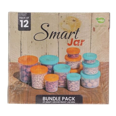  Smark Small Plastic Container/Box, Pack Of 12