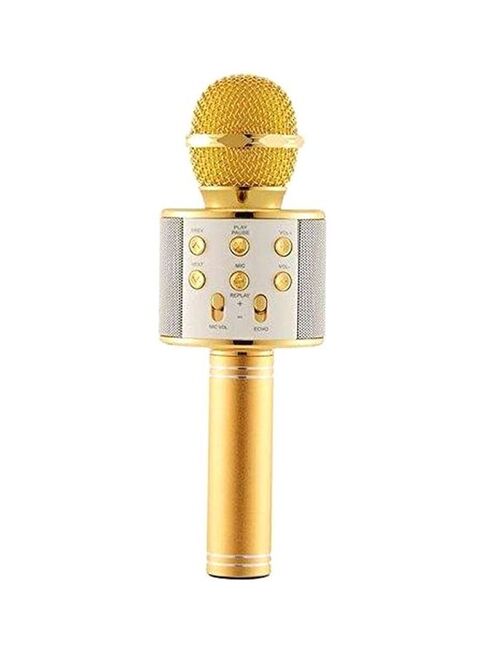 Generic Bluetooth Karaoke Microphone Ws-858 Gold/White/Silver