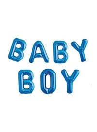 7-Piece 16inch Blue Baby Boy Letters Foil Balloon Set