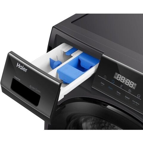 Buy Haier Front Loading Washing Machine 9kg HW90-BP12929S6 Black Online - Shop Electronics & Appliances on Carrefour UAE