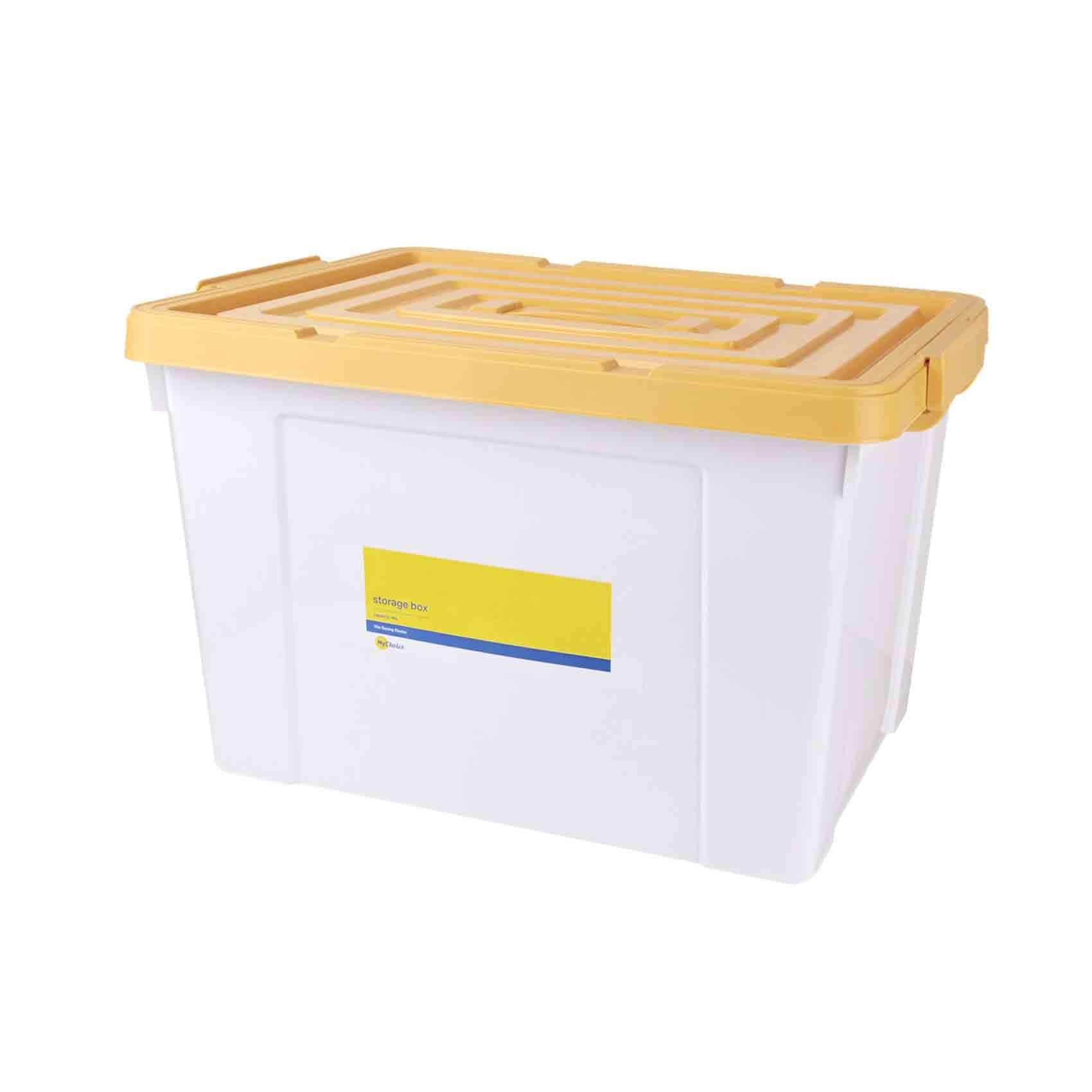 Cosmoplast Plastic Storage Box 132L with Wheels – Cosmoplast Qatar