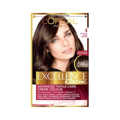 Buy Loreal Paris Excellence Hair Color 4 Brown Online - Shop Beauty &  Personal Care on Carrefour Lebanon