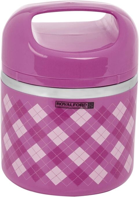 Royalford Stainless Steel Single Food Container Pink
