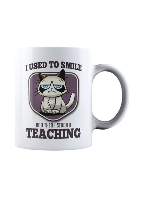 muGGyz I Used to Smile - Teaching Teacher Coffee Mug White 325ml