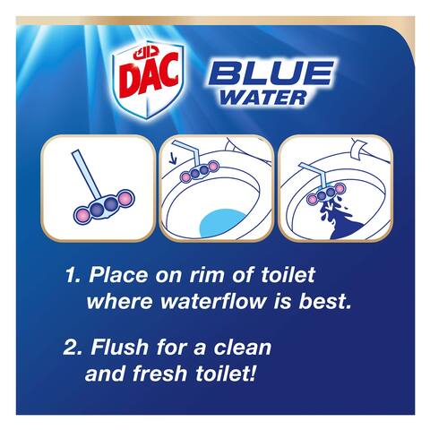 Dac toilet rim block blue active fresh flower 50 g