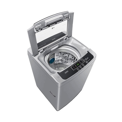 LG Top Loading Washer T9586NDKVH 9KG Silver (Plus Extra Supplier&#39;s Delivery Charge Outside Doha)