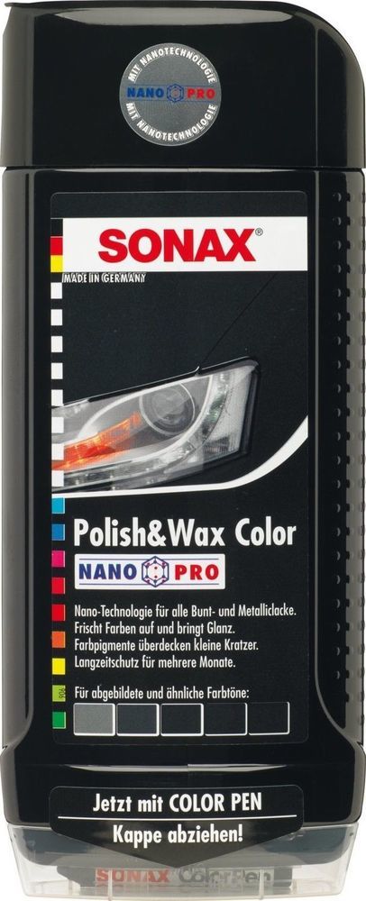 Sonax Polish And Wax Nano Pro Black