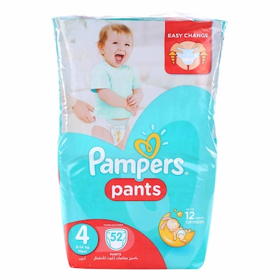 Pampers Pants Size Large - (9 to 14 Kgs) Pack of 52 at best price