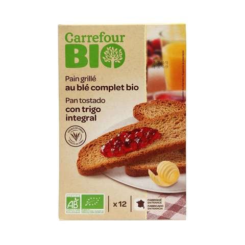 Carrefour Bio Organic Toast Whole Wheat 250g