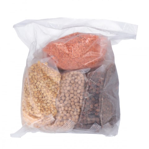 Pulses Promo Pack White Channa Daal, Masoor Whole, Masoor Wash, and Black Chana 400 gr (Pack of 5)