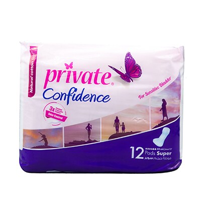Private Confidence Super Pads 12 Count