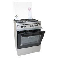 MyChoice 4 Burner Gas Cooker With Built-In Oven MCR-60S816 Silver 60x58cm