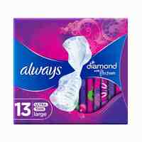 Always Diamond Flexfoam Large 13 Sanitary Pads