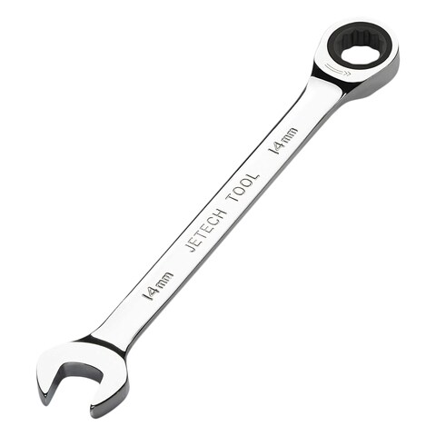 Jetech Tool Ratcheting Combination Wrench Silver 11mm