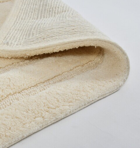 Home Style Shemtron Cotton Bath Mat Ivory 50X80 cm